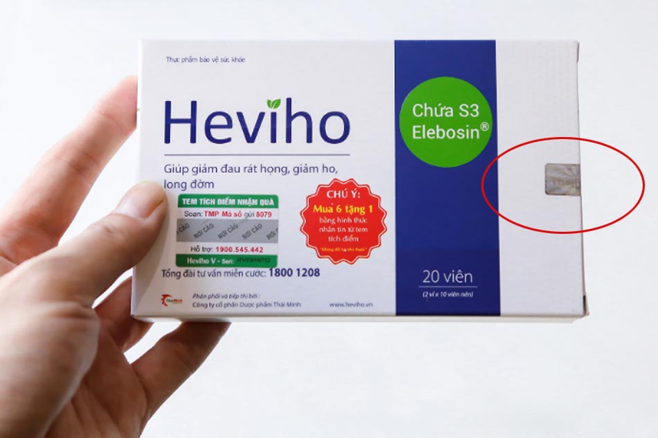 Tem chống giả của sản phẩm Heviho
