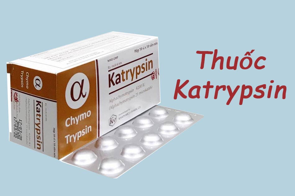 Thành phần Alphachymotrypsin trong thuốc Katrypsin có tác dụng gì?