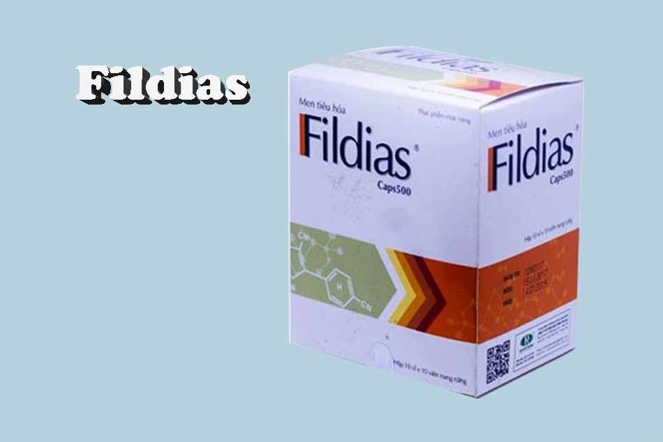 Hình ảnh thuốc Fildias mặt bên trái