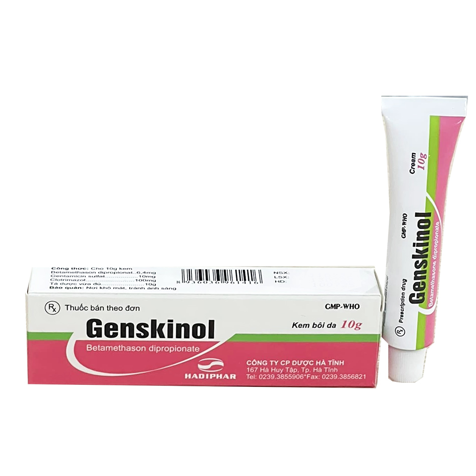  Kem bôi Genskinol trị nhiễm khuẩn da hiệu quả